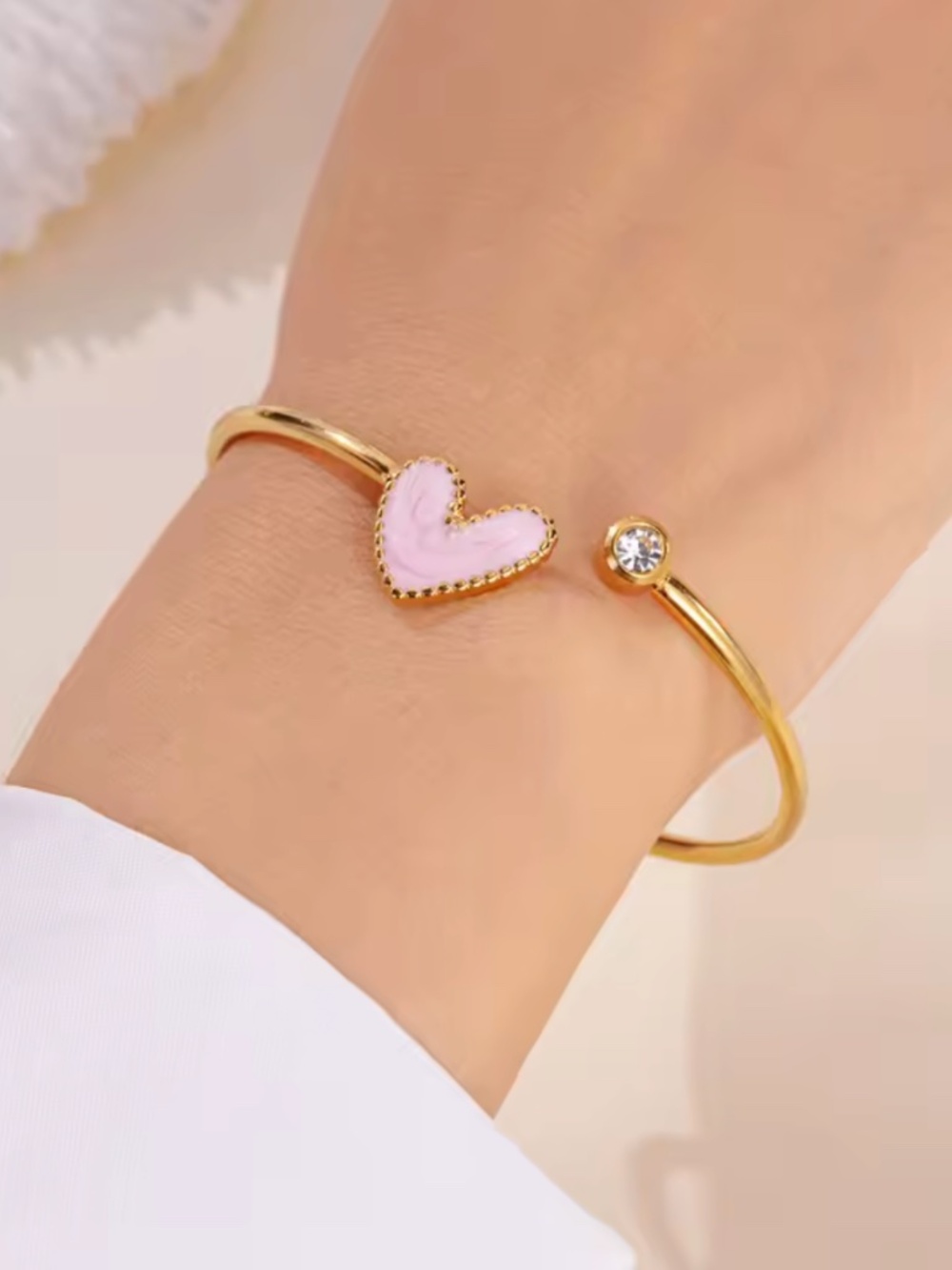 Pink Heart Bracelet